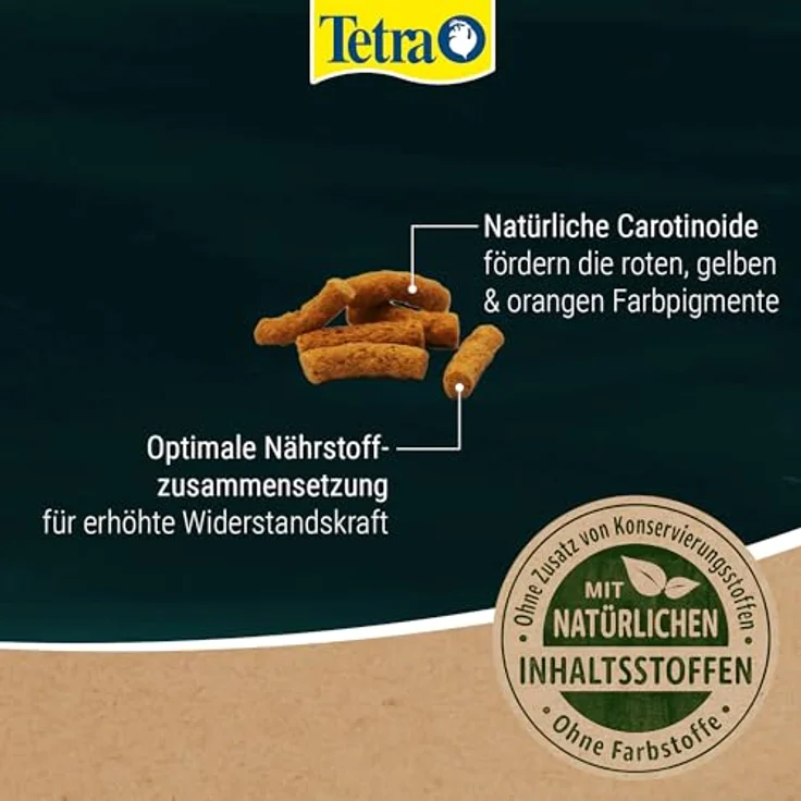 Tetra Pond Colour Sticks, Fischfutter für Teichfische zur Farbintensivierung und Verbesserung der Wasserqualität, 4 L Beutel – Bild 3