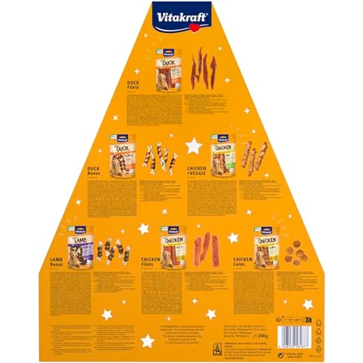 Vitakraft Adventskalender für Hunde 2025, liebevoll gefüllter Snacks mit 244g, zuckerfrei und für alle Altersstufen geeignet – Bild 5