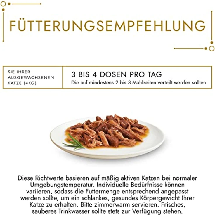 Gourmet Gold Feine Komposition Katzenfutter nass, Sorten-Mix mit Rind, Huhn, Ente, Truthahn, Kaninchen, Leber, Hochseefisch & Spinat, 12er Pack (12 x 85g Dosen) – Bild 5