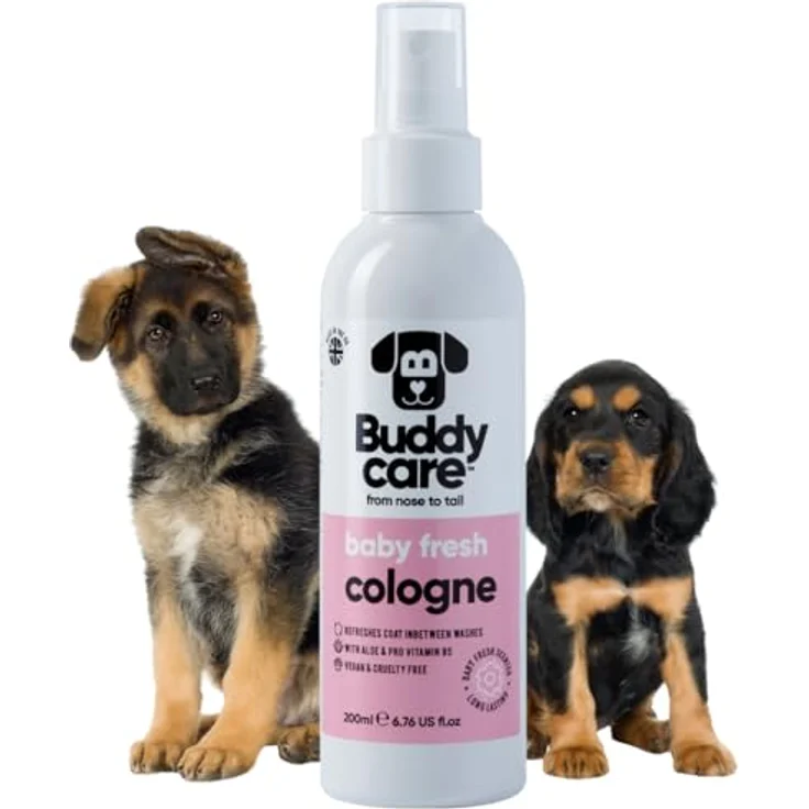 Buddycare Hundeparfüm, Babyfrisches Eau de Cologne mit Aloe und Pro-Vitamin B5, 200 ml – Bild 1
