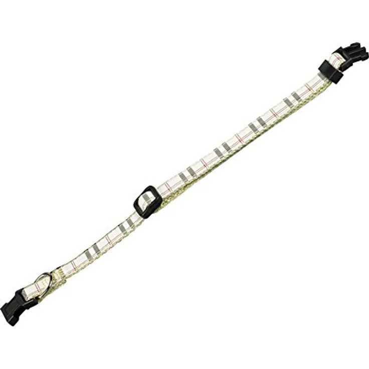 Nobby Halsband Tartan, beige, für kleinere Hunde und Welpen, L: 13-20 cm, B: 10 mm, 1 Stück