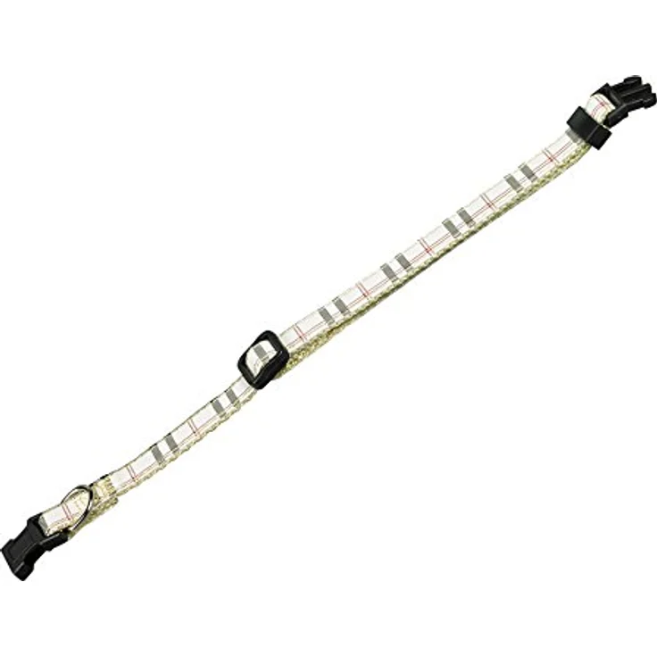 Nobby Halsband Tartan, beige, für kleinere Hunde und Welpen, L: 13-20 cm, B: 10 mm, 1 Stück – Bild 1