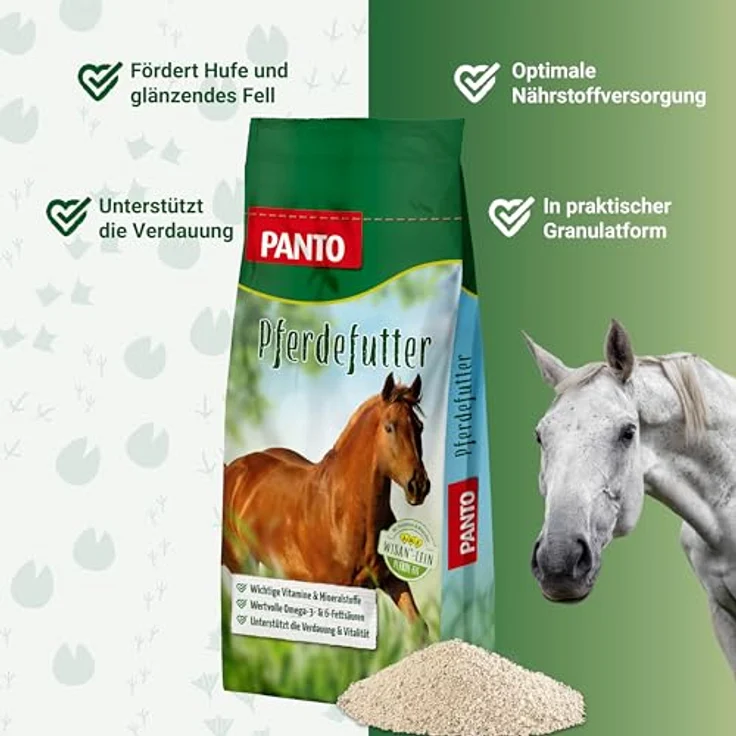 PANTO Pferdemineral P85, 25 kg Mineralfutter für Pferde, reich an Vitaminen, Mineralien und Omega-3-Fettsäuren, 3mm Pellets – Bild 2