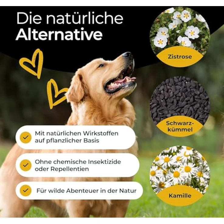 Hundpur Z-Protect 300 g, Pellets für Hunde mit Schwarzkümmelöl & Zistrose, natürliche Formel für alle Rassen, Made in Germany – Bild 3