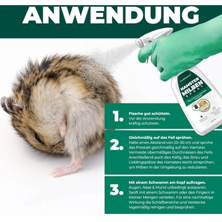 Silberkraft Milbenspray Hamster 2L Kanister - Effektives Anti-Milben Spray für Hamster, Rennmäuse und Degus, sanfte Hilfe für kleine Nager – Bild 5