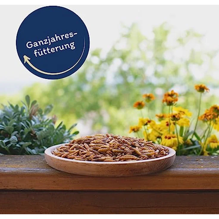 Lyra Pet® Soldatenfliegenlarven 10 kg, getrocknet, reich an Kalzium & Proteinen, energiereiches Futter für Vögel, Fische, Nager & Reptilien – Bild 3