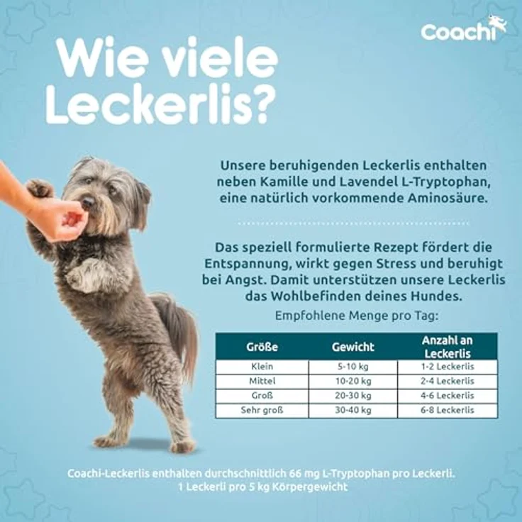 Coachi Natürliche Entspannende Hundeleckerlis, Getreidefrei und Hypoallergen mit Beruhigenden Zutaten (Truthahn, 100g) – Bild 5