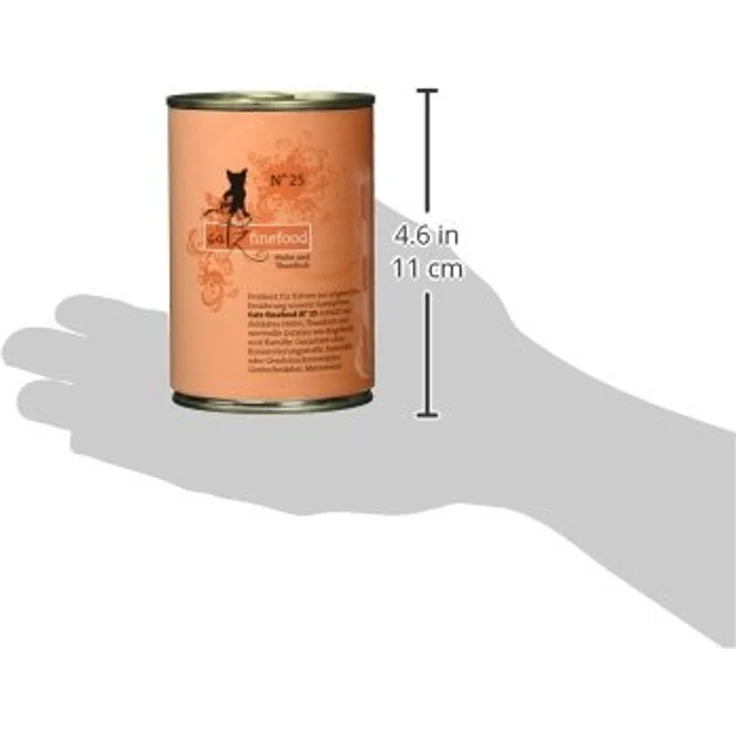 catz finefood N° 25 Huhn & Thunfisch Feinkost Katzenfutter nass, 50% Huhn, 20% Thunfisch, verfeinert mit Kürbis & Hagebutte, 6 x 400g Dosen – Bild 5