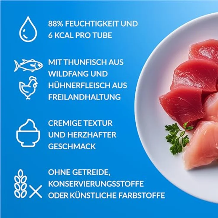 INABA Churu Katzenleckerlies, Variety Box mit Huhn, Getreidefrei, Zuckerfrei, Kalorienarm, 100% natürliches Fleisch, 50 x 14 g – Bild 3