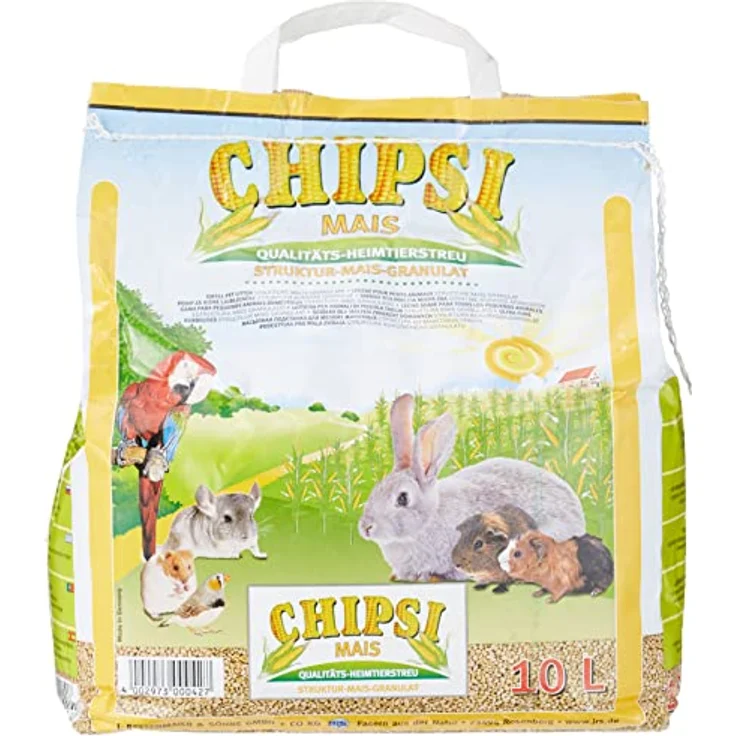 Chipsi Chipsi Mais 10l, 4,5 kg, hochwertige Kleintierstreu aus Deutschland – Bild 1