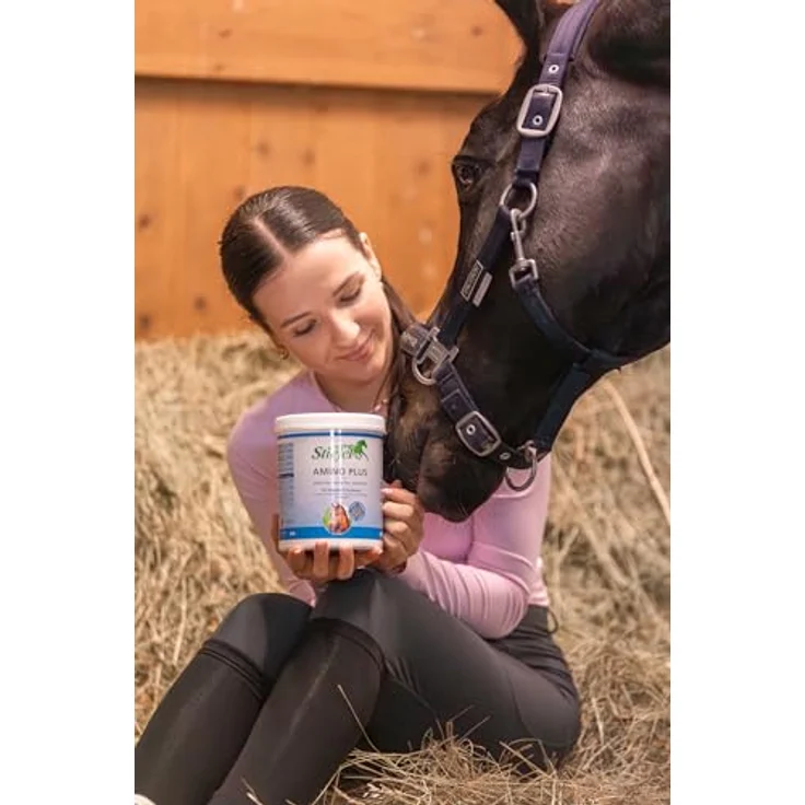 Stiefel Amino Plus, Futterzusatzpulver zur Unterstützung von Muskelaufbau und Leistungsfähigkeit bei Sportpferden, 1kg – Bild 4