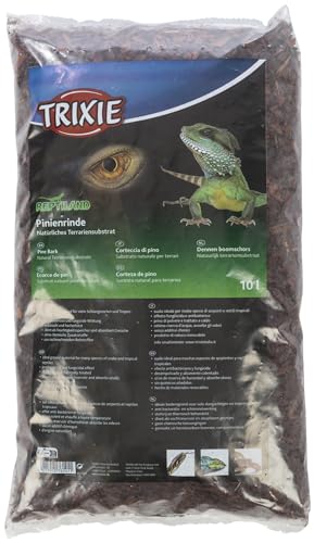Trixie Reptiland Pinienrinde, 10l Bodengrund mit hoher Saugfähigkeit und antibakterieller Wirkung