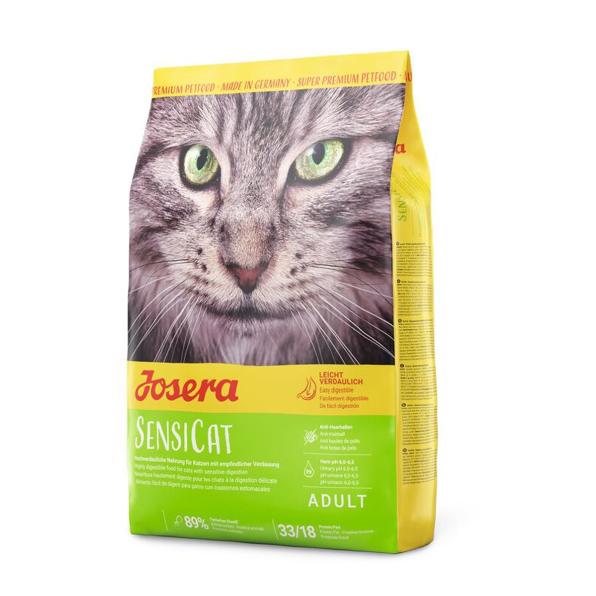 Josera SensiCat, weizenfreies Katzen-Trockenfutter mit hochwertigem Geflügel, 400g