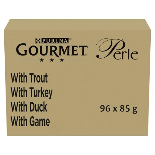 Purina Gourmet Perle Country Medley, Katzen-Nassfutter in herzhafter Sauce, 96 x 85g