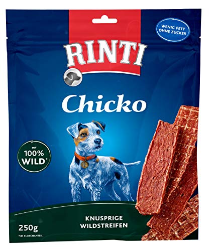 Rinti RINTI Chicko Wild, Hundesnack mit 100% Wildfleischanteil, 250 g, fettarm und ohne Fleischmehle