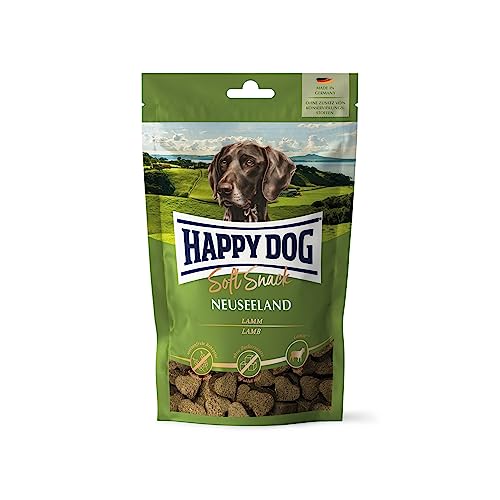 Happy Dog SoftSnack Neuseeland, weizenfreier Hundesnack mit Lamm, 100 g