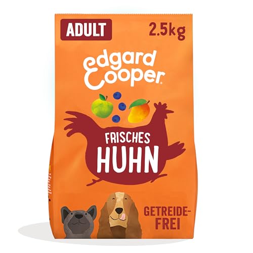 Edgard & Cooper Hundefutter, Trockenfutter für Hunde mit Huhn, getreidefrei, 2.5kg, natürliche Zutaten, voller essentieller Aminosäuren