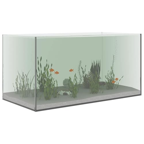 vidaXL Aquarium Transparent 60 x 30 x 30 cm, rechteckiges Glasbecken mit modernem Design, pflegeleicht und vielseitig einsetzbar