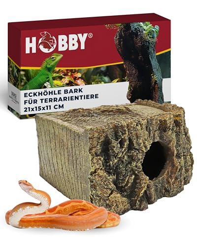 HOBBY Terrariendeko Eckhöhle Bark, ideale Rückzugs- und Versteckmöglichkeit für Terrarientiere