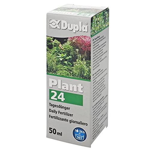 Dupla Plant 24, Wasserpflanzendünger 50 ml für 50.000 Liter, ideal für Aquarienpflanzen, mit Eisen und Spurenelementen, pH neutral, phosphatfrei