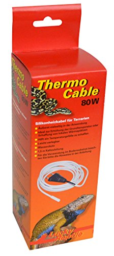 Lucky Reptile Heat Thermo Cable, 80 Watt Heizkabel mit 6,5m Heizlänge und wasserdichter Silikonummantelung für Terrarien