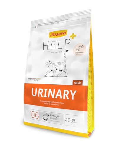 Josera Help Urinary Katze, Trockenfutter zur Förderung eines sauren Harn-pH-Wertes, 400g
