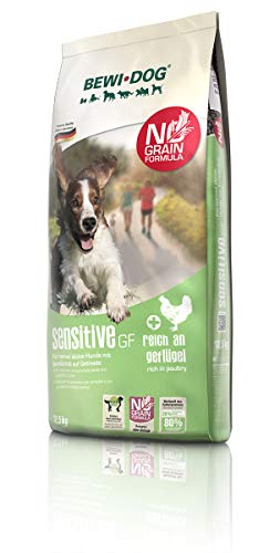 BEWI DOG Sensitive GF Hundefutter [12,5 kg] | Trockenfutter für sensible Hunde | Getreidefrei, 80% tierisches Eiweiß, für alle Rassen