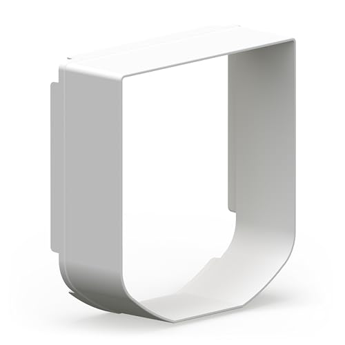 SureFlap Mikrochip Katzenklappe, elektronische Katzenklappe mit Chip-Erkennung, 4-Wege-Verschluss, weiß