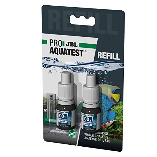 JBL Wassertest-Nachfüller ProAquaTest CO2-pH Permanent Refill, 2 Stück für Süßwasser-Aquarien, präzise pH- und CO2-Messung