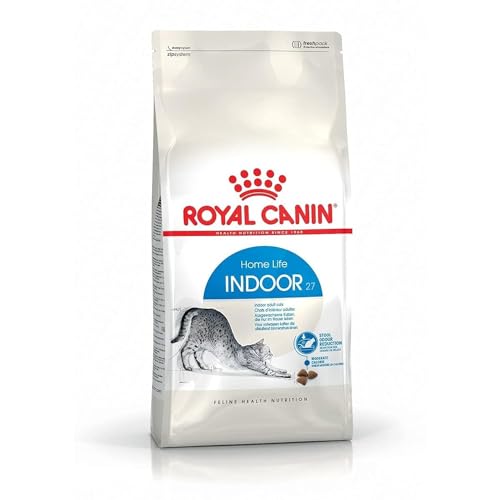 Royal Canin Home Life Indoor 27, 10 kg Katzenfutter für Wohnungskatzen mit L.I.P.-Proteinen, fördert gesunde Verdauung und Harnwege