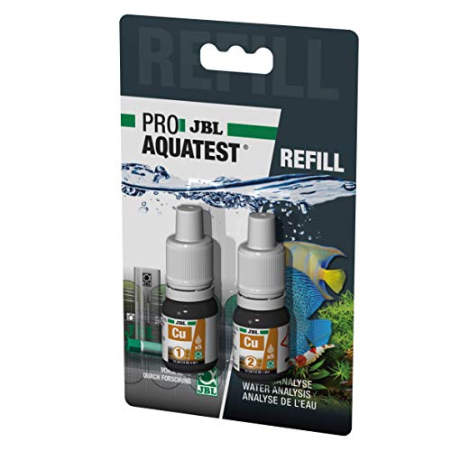 JBL Aquarium-Wassertest ProAquaTest Cu, Kupfer Schnelltest für 50 Messungen, inkl. Reagenzien und Glasküvetten
