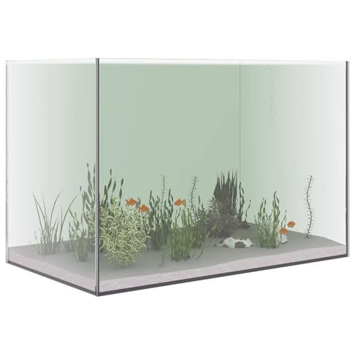 vidaXL Transparentes Aquarium 60 x 35 x 40 cm, modernes Design mit Speicher, robust und pflegeleicht