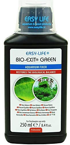 Easy Life Bio Exit Green Wasseraufbereitungsmittel für Aquarien, 250 ml - Biologisches Gleichgewicht, kaum schädlich für Fische und Pflanzen