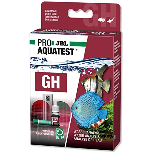JBL Wassertest-Set ProAquaTest GH, für Süßwasser-Aquarien und Teiche, inklusive Reagens und Kunststoffküvette