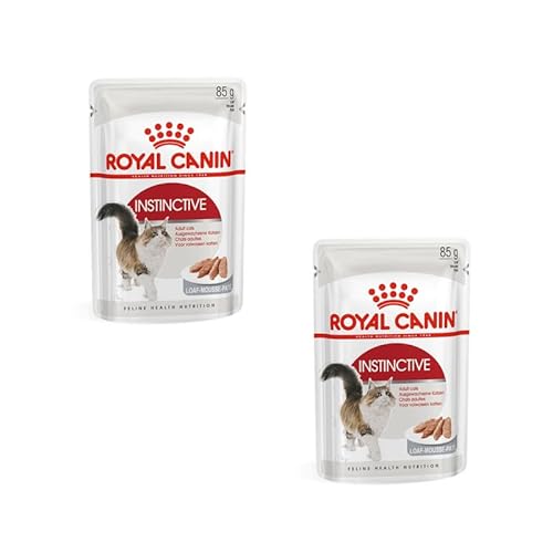 ROYAL CANIN Instinctive Mousse, Katzen-Nassfutter im Doppelpack, 2 x 12 x 85 g, für ausgewachsene Katzen, unterstützt die Harnwegsgesundheit