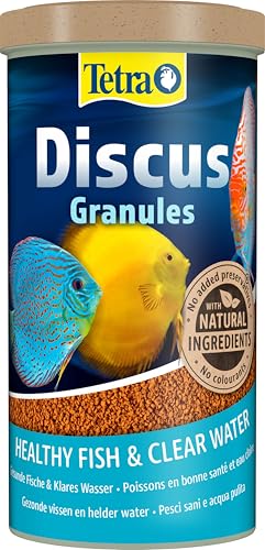 Tetra Discus Granules, Fischfutter für Diskusfische, fördert Gesundheit und Wachstum, 1 L Dose