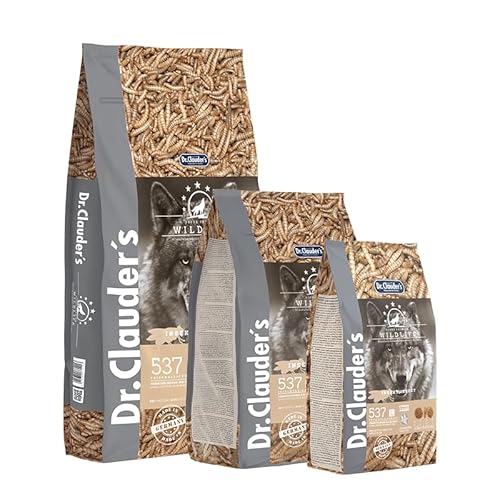 Dr. Clauder's Wildlife, natürliches Trockenfutter für ausgewachsene Hunde, getreidefrei, mit Insektenprotein, 2 kg Beutel ohne Konservierungsstoffe