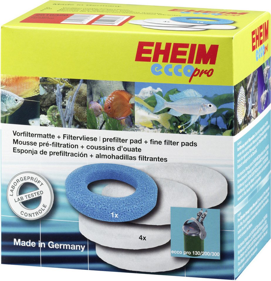 EHEIM EccoPro Ersatzteilset Filtermatte & Vlies, für mechanische und biologische Reinigung, kompatibel mit Eheim EccoPro 130/200/300, eXperience, professional
