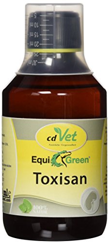 cdVet EquiGreen Toxisan, Flüssigkeit 250 ml zur Unterstützung von Leber und Nieren bei Pferden, reines Naturprodukt ohne Füllstoffe und Geschmacksverstärker