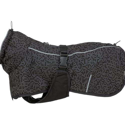 TRIXIE Reflektierender Mantel Limoux, Winddicht mit leichter Wattierung und Anpassungsmöglichkeiten, großer Schnitt für Bewegungsfreiheit