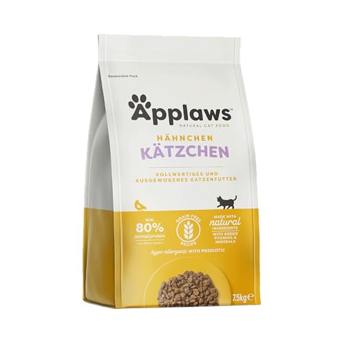 Applaws Kitten Trockenfutter Huhn, getreidefrei, 7.5 kg für Kätzchen von 1-14 Monaten, hypoallergen und vollwertig