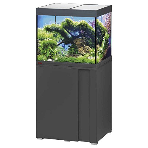 Eheim VivaLine LED Combi, Aquariumset mit 2 x 12 W LED-Beleuchtung, Filter 2411 biopower 200 und 100 W Thermo Kontrolle, anthrazit, für 150 L