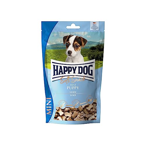 Happy Dog SoftSnack Mini Puppy, weizenfreie Hundesnacks ohne Zuckerzusatz, 100 g