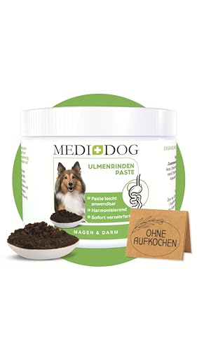 MEDIDOG 500g Premium Ulmenrinden-Paste für Hunde, ohne Zusatzstoffe, unterstützt gesunde Verdauung und normale Kotkonsistenz