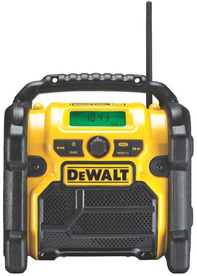 DeWalt DCR020 Baustellenradio mit AUX-Anschluss, schwarz, gelb: Tests ...
